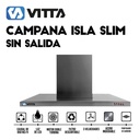 Extractor Campana Isla Slim Vitta S/salida 90x60 Cm Acero Plateado