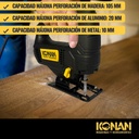 Caladora De Mano Konan 750w Luz Led Sierra Velocidad Variable