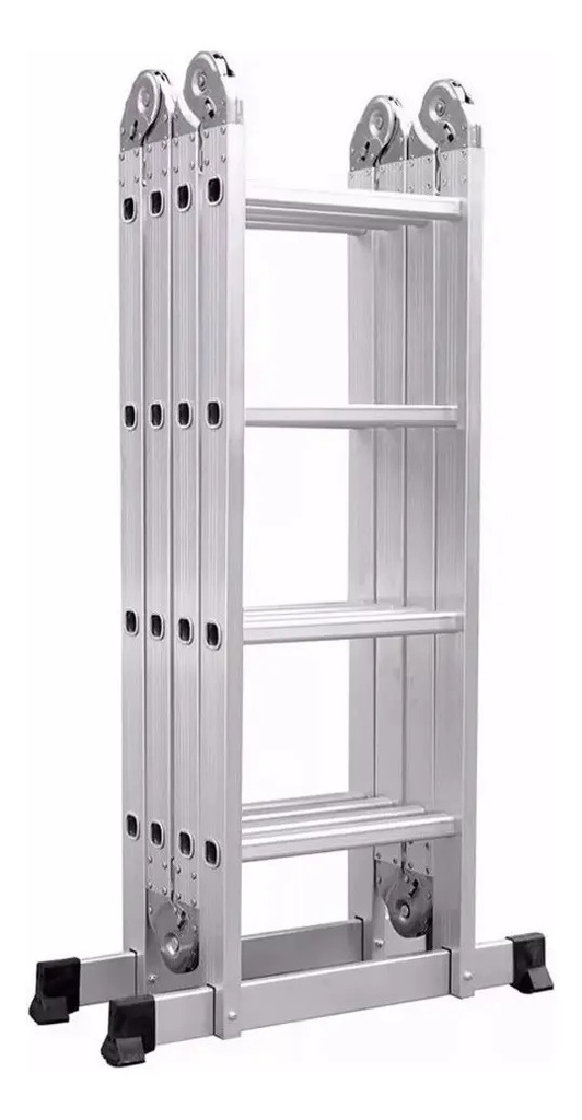 Escalera De Aluminio Articulada Plegable 4x4 4,7mts Konan
