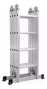 Escalera De Aluminio Articulada Plegable 4x4 4,7mts Konan