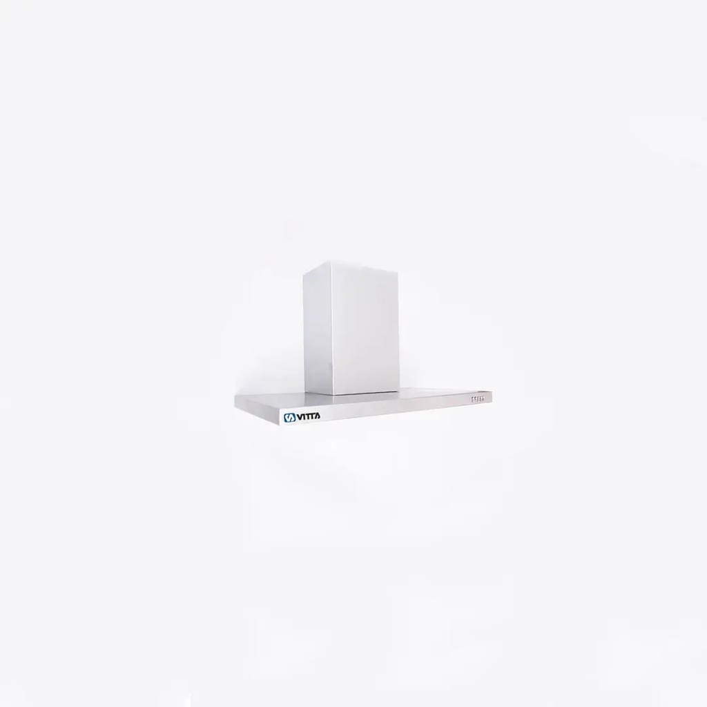 Extractor Campana Isla Slim Vitta S/salida 90x60 Cm Acero Plateado