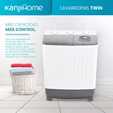 Lavarropas Semi Automático Kanji Xpb55-655s Carga Superior 5 Kg 220 V Color Blanco