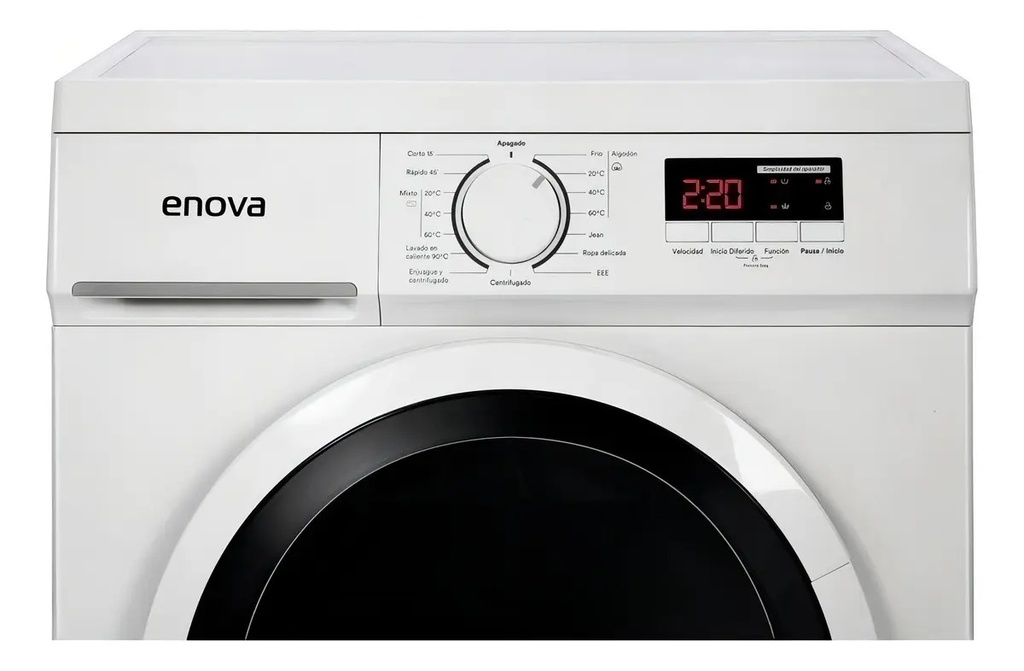 Lavarropas Carga Frontal Enova Ewmf-b7 7kg Blanco