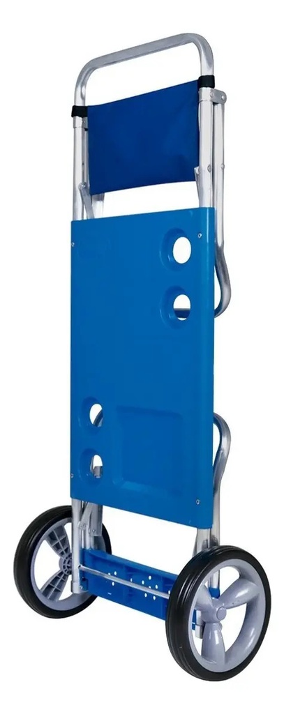 Mor 2495 Carrito Mesa Plegable Porta Sillas Aluminio Color Azul