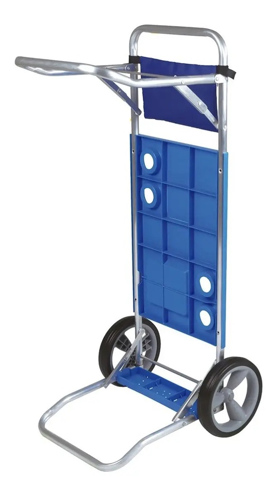 Mor 2495 Carrito Mesa Plegable Porta Sillas Aluminio Color Azul