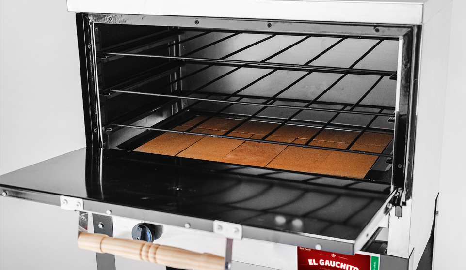 Horno Pizzero 6 Moldes Gauchito Acero Inox Sol Real