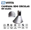 Campana Vitta Semi Circular 3vel 60cm - Acero Inox Plateado
