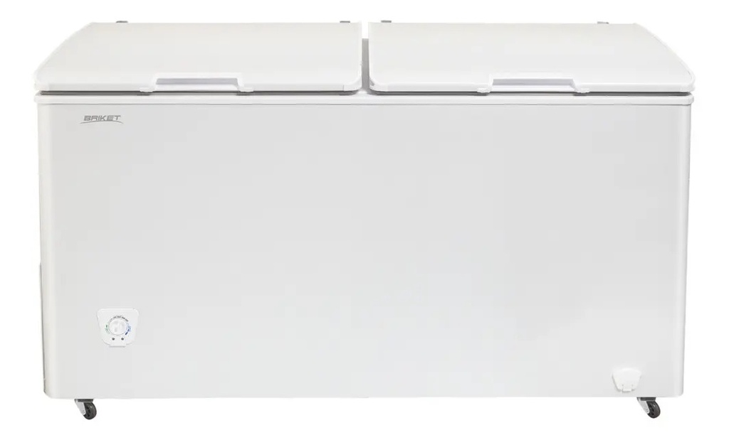 Freezer Horizontal Briket Fr 4500 Blanco 390l 220v Plateado