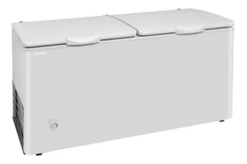 Freezer Horizontal Briket Fr 4500 Blanco 390l 220v Plateado