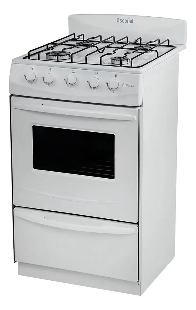 Cocina Escorial Candor Gas Envasado Con Puerta Con Visor Color Blanco