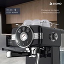 Cafetera Espresso Vintage Suono Negro Espumador