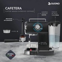 Cafetera Espresso Vintage Suono Negro Espumador