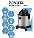 Aspiradora De Tacho Vitta 3 En 1 Liquido Y Polvo 20l 1300w - Plateado