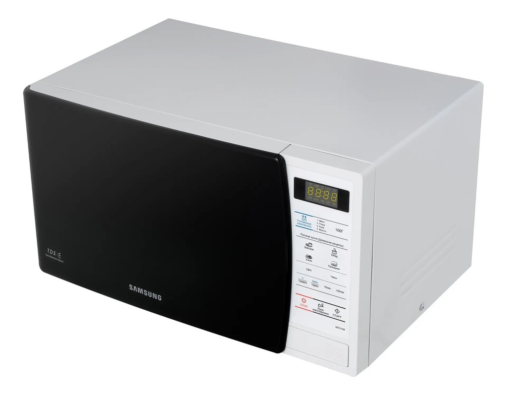 Microondas Samsung 20lts Blanco Me731k-kd Interior Ceramico