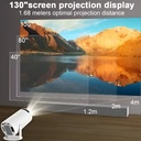 Ultrahdmini Proyector Portátil 4k Android Full Hd Smart Wif Blanco