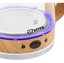Pava Eléctrica Vitta Corte Mate Vidrio Simil Madera 2l 1500w - Madera