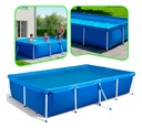 Pileta Lona Estructural Rectangular 3000 Lts Mor Azul Liso