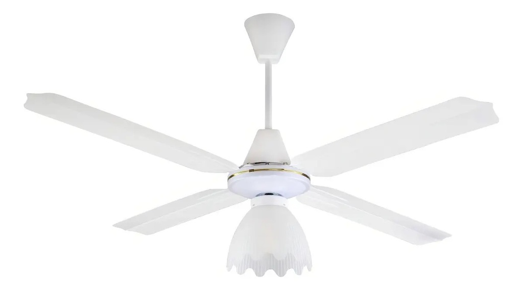 Ventilador De Techo Axel Ax-vt4pl 4 Aspas Metalico 5 Vel 1.2 M Blanco Metal 4