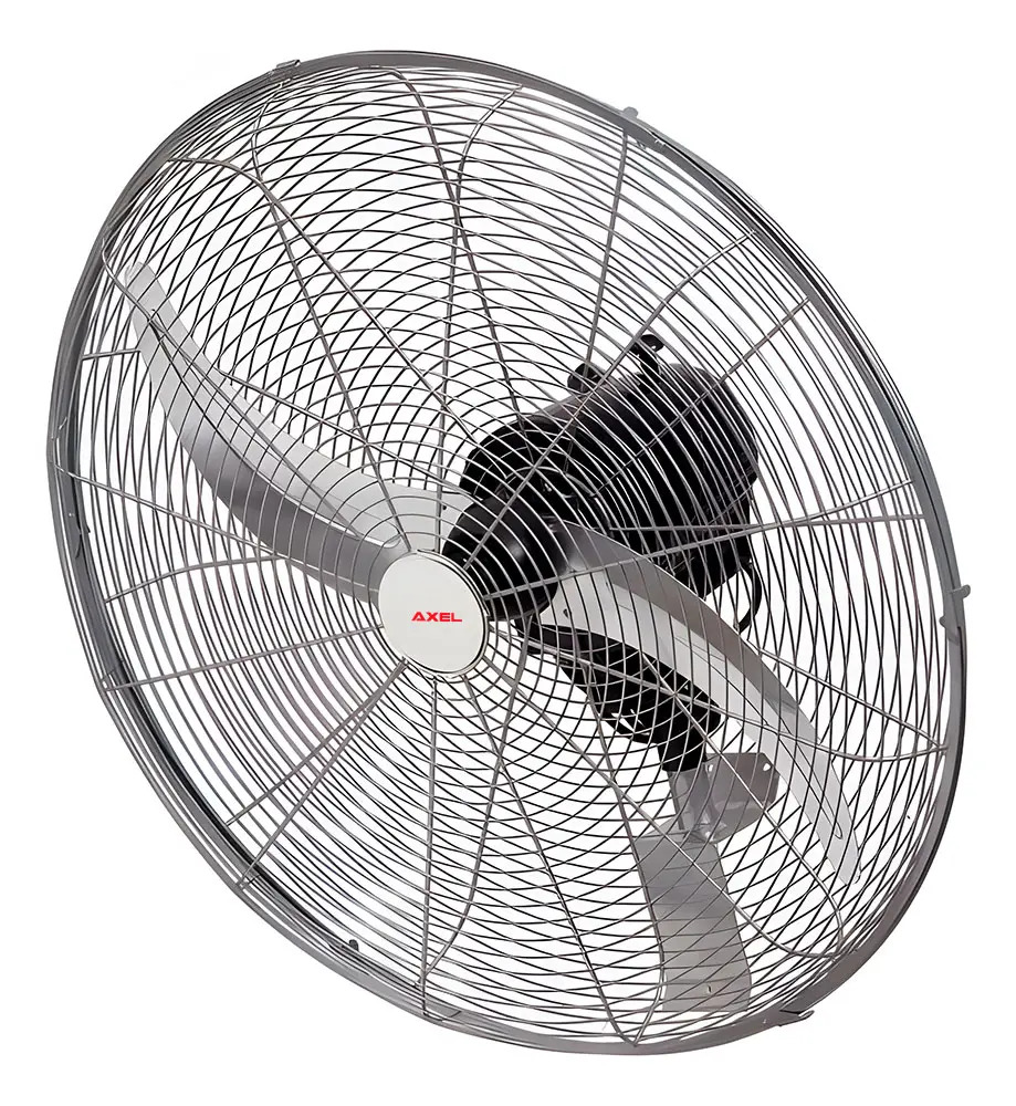 Ventilador De Pared Axel Ax-par24 Aspas Metal Negro 24  90w - 60.96 Cm - Negro - Negro - Metal - 2