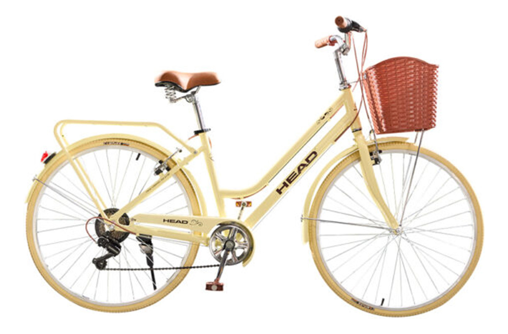 Bicicleta De Paseo Rodado 26 Head Talle M Aluminio Canasto Beige M
