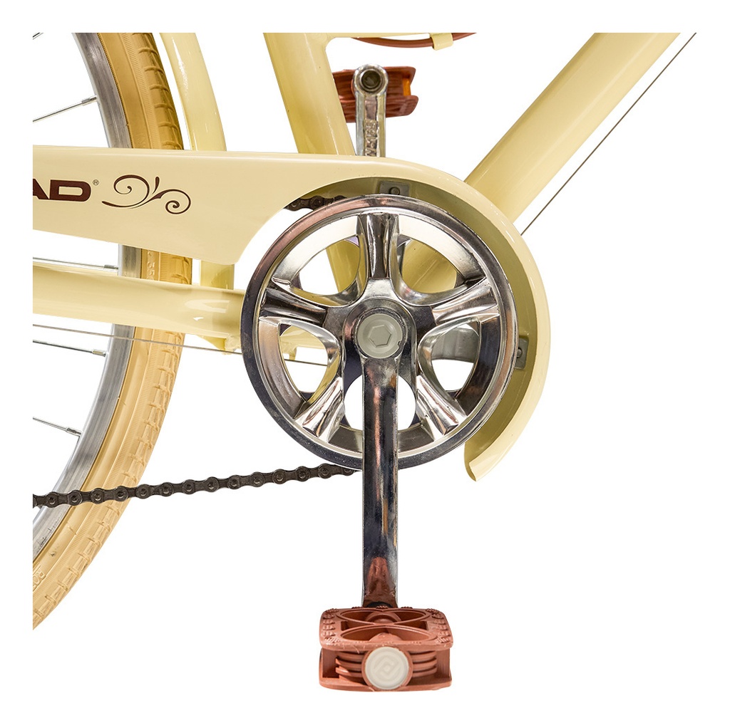 Bicicleta De Paseo Rodado 26 Head Talle M Aluminio Canasto Beige M