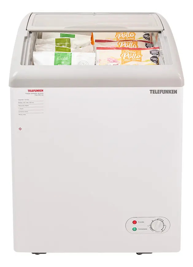 Freezer De Pozo Exhibidor Telefunken 150l Tfk-fpe150 Blanco