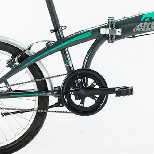 Bicicleta Urbana Plegable Futura Origami 2022 R20 Color Gris