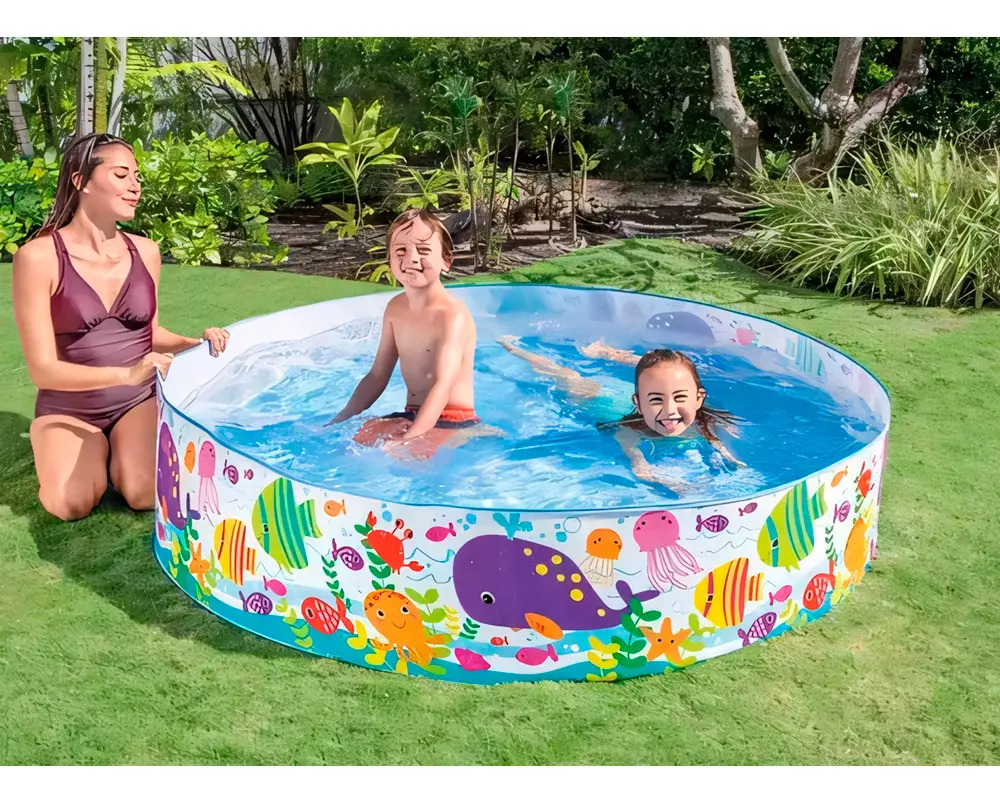 Pileta Rígida Para Niños Intex Juego De Océano 183 X 38 Cm. Intex 800l