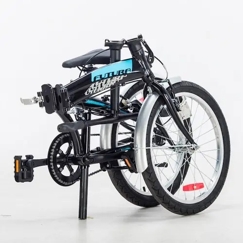 Bicicleta Urbana Plegable Futura Origami 2022 R20 Color Gris