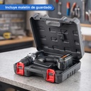 Taladro Atornillador Inalambrico Kanji Tools 21v Kit-at211pb Negro
