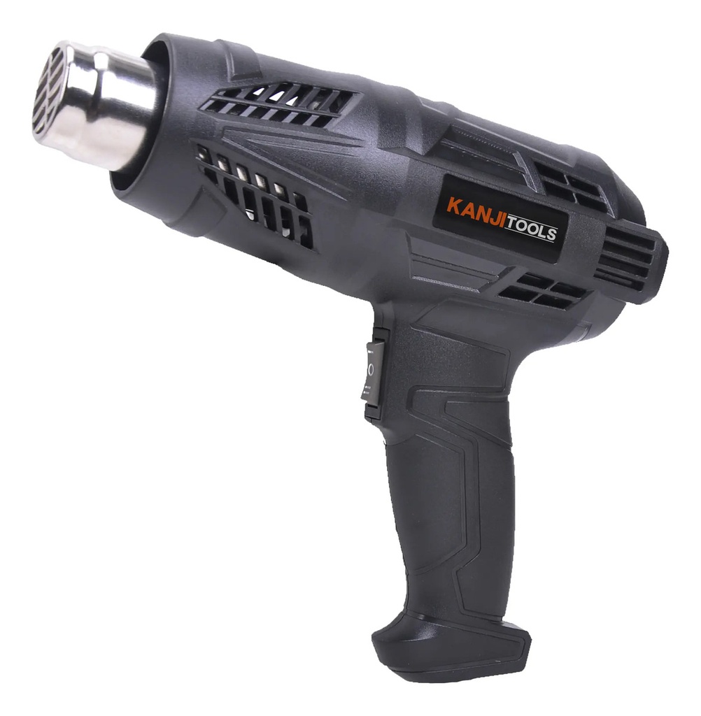 Pistola De Calor Kanjitools 2000w + Accesorios Kit-ps20001gb Negro