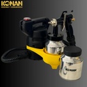 Máquina De Pintar Konan 800w Hvlp Turbina Directa Doble Tacho