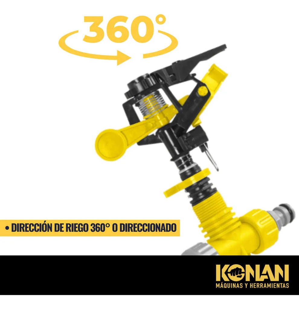 Regador Por Micro Pulverizado Estaca Konan 360° Jardin Riego