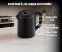 Pava Eléctrica Digital Control Temperatura 1.8l Tactil Westinghouse Wh-pe15006m Color Negro