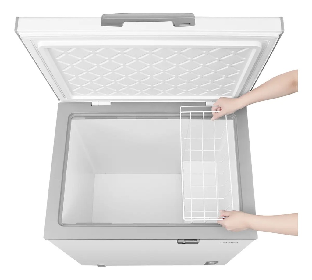 Freezer Horizontal Midea Inverter 194l Color Blanco