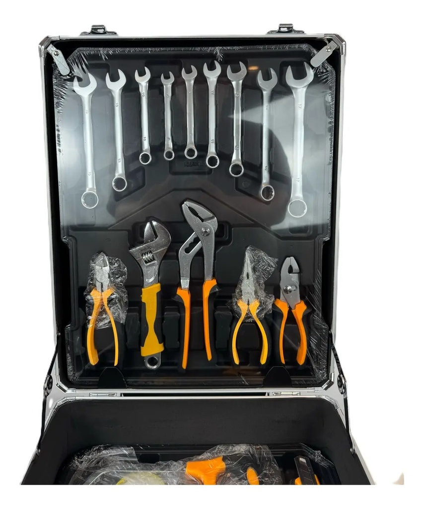 Set Herramientas Valija Maletin Aluminio 262 Piezas En 1 Aluminio