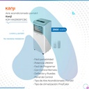 Aire Acondicionado Portatil Kanji 2900 Watts Kjh-aa2900fcbc Color Blanco