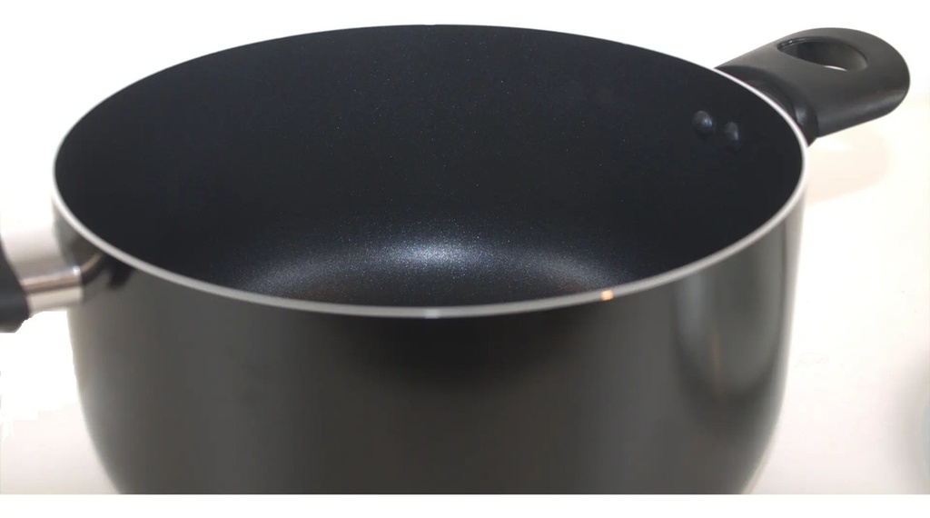 Bateria De Cocina 9 Piezas Vitta Set Ollas Sarten Wok Teflon - Negro
