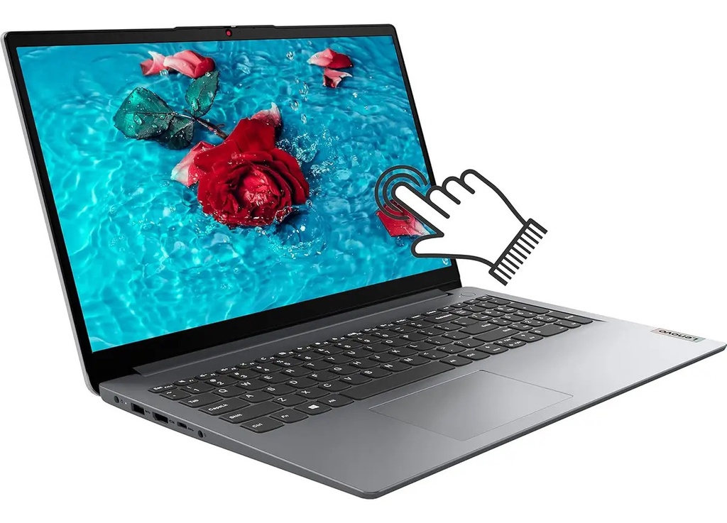 Notebook Lenovo Ideapad 1 15iau7 Pantalla Táctil Fhd De 15,6 Pulgadas Core I3-1215u 8 Gb De Ram Ssd De 256 Gb Gris Nube