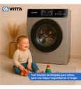 Lavarropas Vitta Inverter 6kg Silver 1200 Rpm Vit-wmcfwt Blanco