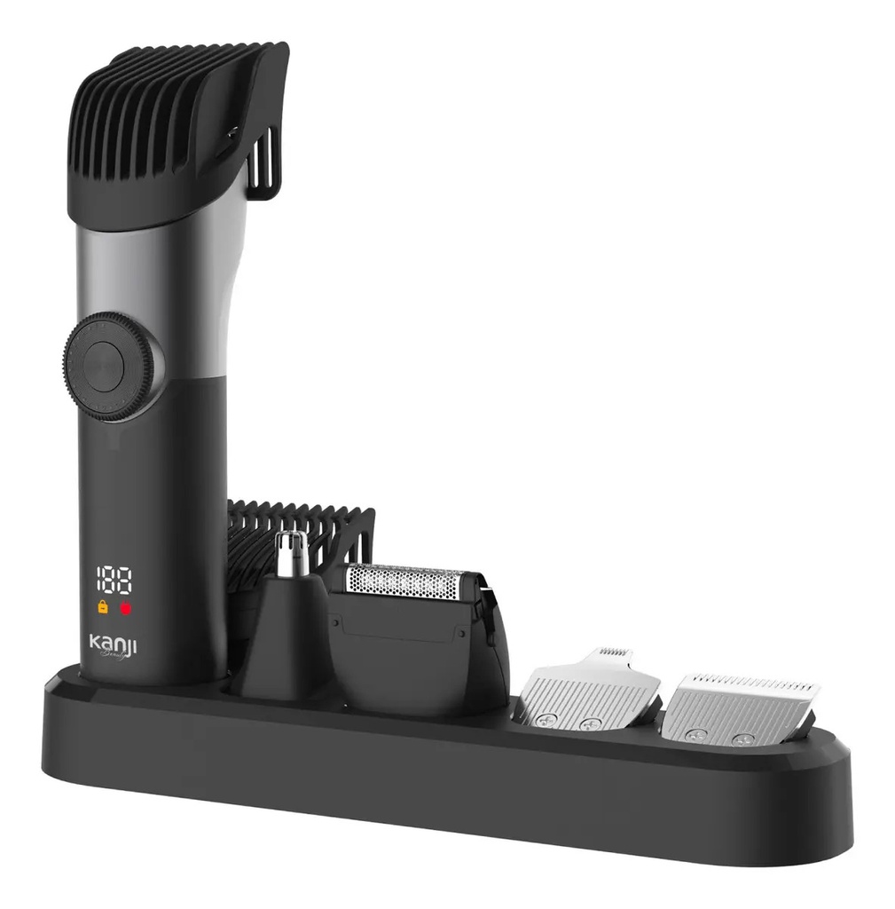 Cortadora De Pelo Usb 5 En 1 Kanji Beauty Cbcl604 Negro