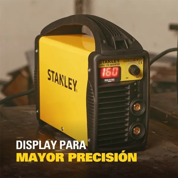 Soldadora Inverter Stanley 160 Amp Sirio 170 Origen Italia C Amarillo