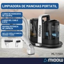 Aspiradora Lava Tapizados Midow 600w Alfombras Manchas Sofa Negro