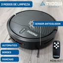 Aspiradora Robot Midow Wifi Smart Trapeador 3 Modos Limpieza Negro