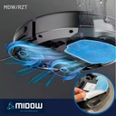 Aspiradora Robot Midow Wifi Smart Trapeador 3 Modos Limpieza Negro