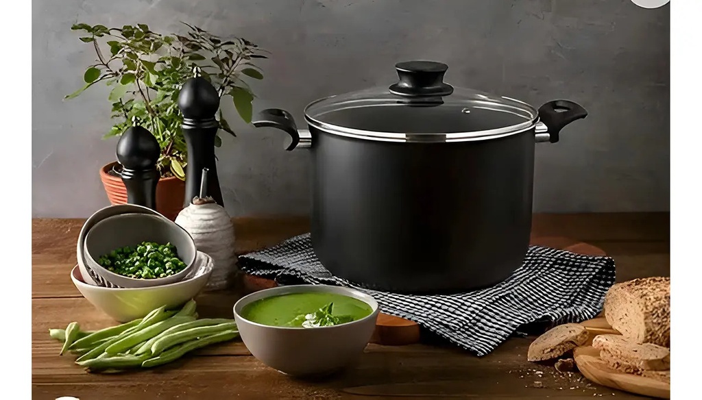Bateria De Cocina 9 Piezas Paris Tramontina Teflon Color Negro