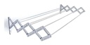 Tendedero Tender Mor De Pared Ropa Plegable Acero 1 Metro Blanco