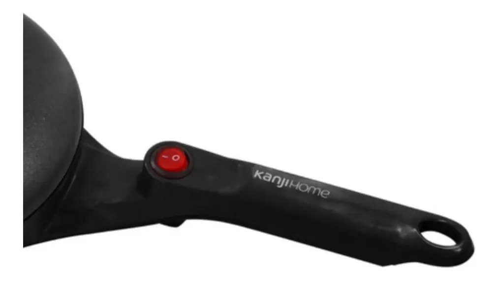 Panquequera Electrica Kanji + Batidor Espátula Bowl 800w Color Negro