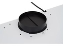 Extractor Purificador De Cocina 3v Luz Led 120w Doble Filtro Aluminio Apto Con Y Sin Salida Kanjihome Blanco Kjh-airextpuri120w