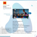 Smart Tv Kodak 50 Pulgadas Qled Colores Más Brillantes Y Negros Más Intensos 4k Uhd Google Tv Kd-50st005-2q